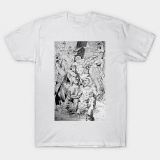 Super team up b/w T-Shirt